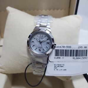 CITIZENSilhouette Eco-Drive Mother of Pearl Dial Ladies WatchItem No. EW1670-59D